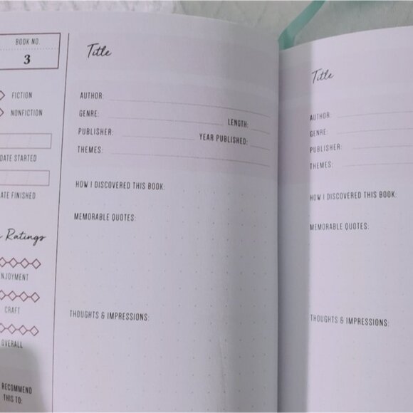 Anne Bogel "My Reading Life" Write in Book Check Journal- Hardcover - Picture 11 of 16